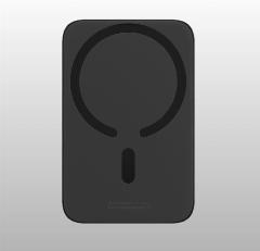 Внешний магнитный аккумулятор Baseus Magnetic Wireless, 6000mAh, PD20W с беспроводной зарядкой Qi 15W, Черный, PPCX050001