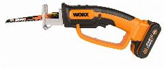Сабельная пила аккумуляторная WORX WG894E.5, 16 мм, 20 В, АКБ 2 А*ч, ЗУ 2 А, коробка, оранжевый, черный