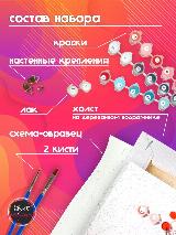 Картина по номерам Русалочка 40х50 см, голубой, бирюзовый, 40x50 см — фото 3