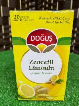 DOGUS/ Турецкий имбирный чай с лимоном (ZENCEFIL LIMON ginger lemon) набор 2 упаковки, 2шт по 20 пакетиков. — фото 2
