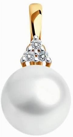 MSJewellery, красное золото, 375 проба, жемчуг