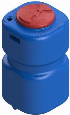 ASPLAST Емкость П230Д с крышкой, синий