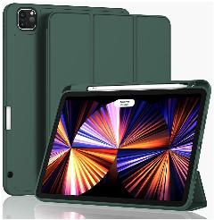 Чехол для планшета Apple iPad Pro 11" (2022, 2021, 2020) с местом для стилуса, тёмно-зелёный, 11 "