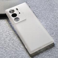 Чехол для ZTE Axon 40 Ультра черный матовый мягкий ТПУ защитный чехол для объектива камеры задняя крышка для ZTE Axon 40 Ultra A2023P, Semi-White, ZTE Axon 40 Ultra