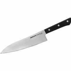 Нож кухонный Гранд Сантоку Samura HARAKIRI черная рукоять 19,7 см (SHR-0096B/K)