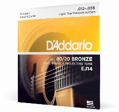 D ADDARIO EJ14 Струны для акустической гитары, 4/4