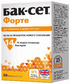 Бак-сет форте капс, 20 шт, 1 уп.