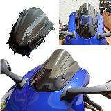 Лобовое стекло мотоцикла для Yamaha R1 2015-2016-2017, дефлектор ветрового стекла, пузырьковое усиление 15-17, дымчато-черный, smoke — фото 2