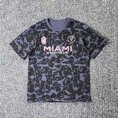 Футболка A BATHING APE Кобрендовая камуфляжная футбольная футболка Miami International 2025/26, черный