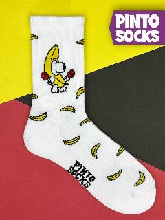 Носки PINTO SOCKS, белые носки с маракасами, 36-40