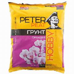 Грунт для орхидей Peter Peat Hobby, 5 литров, торфяной, для аэрации и обогащения почвы, коричневый, мелкий