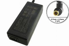Адаптер (блок) питания 19V, 2.53A, 48W, 6.5mm x 4.4mm (PNC-48G19, DA-48A18, DA-48F19, DA-48G19), для монитора и телевизора LG и др. устройств, черный