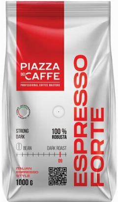 Кофе в зернах PIAZZA DEL CAFFE "Espresso Forte" 1 кг, 1097-06