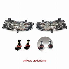 Противотуманные фары для Nissan xtrail T32 2017 2018 2019 светодиодный Противотуманные фары Rogue X-Trail Противотуманные фары кронштейн ремни крышка гриль ободок, Only LED fog