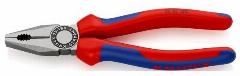 Плоскогубцы комбинированные Knipex KN-0302180SB, 180 мм, двухкомпонентные рукоятки