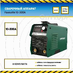 Сварочный аппарат Favourite WM-300IG инверторный, 10-300А, 5,2кВт, 1,6-5мм ПВ 60%, зеленый