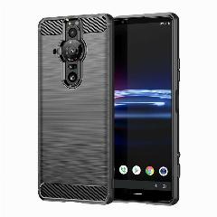 Чехол из углеродного волокна для Sony Xperia pro i, ультратонкий мягкий защитный чехол из ТПУ для Sony Xperia PRO i противоударный силиконовый чехол, Black, Sony Xperia pro i