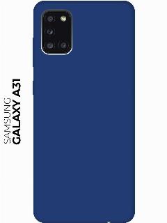 Чехол - накладка Soft Sense для Samsung Galaxy A31 синий
