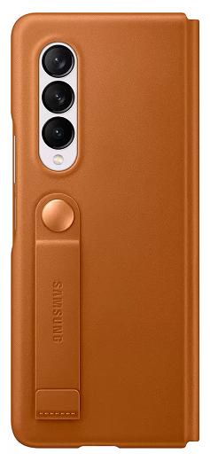 Чехол-книжка Samsung Fold3 EF-FF926LAEGRU camel Leather Flip, коричневый