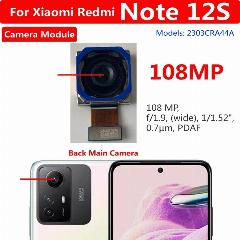 Лучшая Рабочая большая Основная камера заднего вида для Xiaomi Redmi Note 12S 108мп, задняя широкая камера заднего вида, гибкий кабель для замены телефона, Back Main Camera
