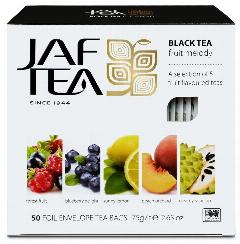 Чай чёрный JAF TEA Fruit Melody 50 пакетиков в конвертиках, ассорти 5 видов