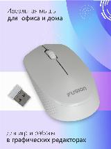 Мышь компьютерная беспроводная Fusion GM-232W, оптическая мышь с разрешением 1600 DPI, 98х60х36 — фото 3