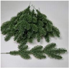 Ветка еловая 7 лап. Цвет зеленый. Высота 32 см. Упаковка 5 шт, green