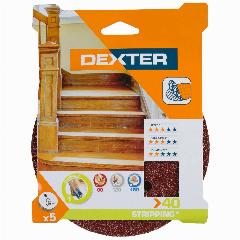 Диск шлифовальный для ЭШМ Dexter Р40 150 мм, 5 шт