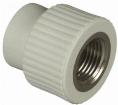 Муфта комбинированная Tebo TR-TB 20х3/4" внутренняя резьба, серый, не указаны