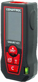 Лазерный дальномер Condtrol Smart 60, ударопрочный, черно-красный, черный/красный — фото 1