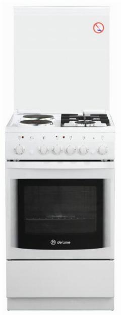 Комбинированная плита De luxe 506022.05гэ(кр) ЧР-030, белый
