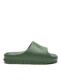 Шлёпанцы LACOSTE, зеленый