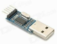 1шт! Адаптер микроконтроллер преобразователь GSMIN PL2303HX USB TTL UART/модуль на базе микросхемы PL2303HX-темно синий