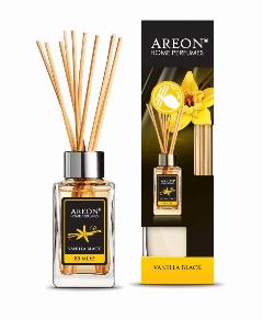 Ароматизатор для дома Areon Sticks LUX (банка, деревянные палочки) Vanila Black 85 мл