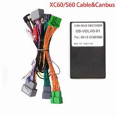Адаптер Android Canbus Box для Volvo XC60 S60 2008 2009 2010 2011 2012 2013 с 16-контактным жгутом проводов для автомобильного радиоприемника, XC60 S60 Set
