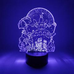 LED светильник Тоторо из аниме "Мой сосед Тоторо", черный