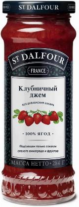 Джем St.Dalfour Клубника 100% фруктов без сахара /стекло/ 284г — фото 3