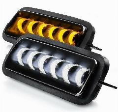 Светодиодные подфарники / надфарники нива NIVA 2121 в комплекте -2 штуки, 12 V., черный, белый
