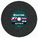 KRAFTOOL X7-EXTREM RAIL 350x4.0 / 25.4 мм по Ж/Д рельсам отрезной диск для бензореза (36258-350-4.0) — фото 2