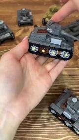 Конструктор Большой набор военных танков с фигурками для мальчиков совместим с лего, горчичный, горчичный, 360 х 90 х 70 — фото 2