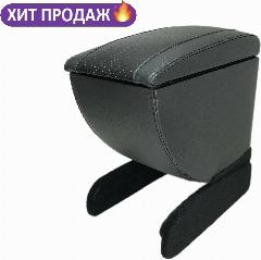 Подлокотник Skoda Yeti / Шкода Yeti черный, экокожа с перфорацией.