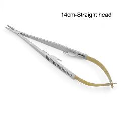 Держатель для игл WellCK 14/16 см Castroviejo из нержавеющей стали, 14cm-straight head, 14cm/16cm