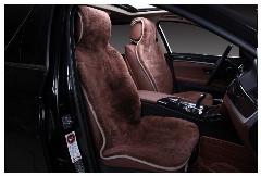 Накидки для Чери Тигго / Chery Tiggo 8 Pro (2021-2023) на передние сиденья меховые, Короткий ворс, Коричневый, S