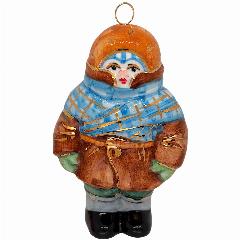Ёлочная игрушка "Мальчик" (Лефортовский фарфор)