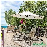 Зонт Green Glade 8001, садовый, с наклоном, с подставкой, диаметр купола 300 см, бежевый — фото 3