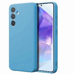 Силиконовый чехол для Samsung Galaxy A55, голубой