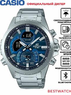 Наручные часы CASIO, синий, 48.7x52.3 мм