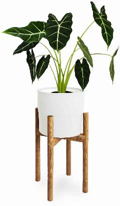 Подставка для цветов деревянная напольная Flora Urban Один, цв: Дуб коньяк Ø: 25 см h: 45 см (M)