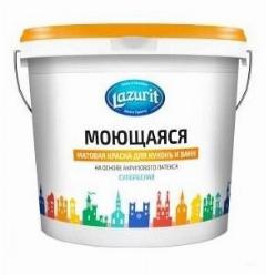 Краска для кухонь и ванн Lazurit Лазурит моющаяся 1,5кг