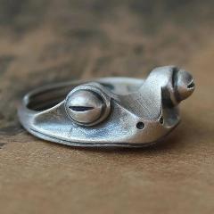 Кольцо, серебряный, С изменяемым размером